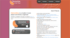 Desktop Screenshot of clementine-player.org
